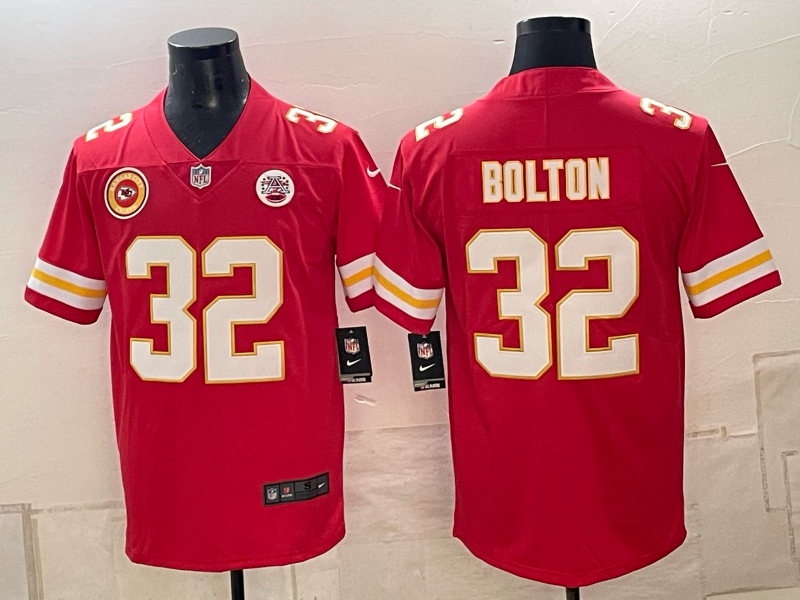 Men Kansas City Chiefs #32 Bolton red Nike NFL Jersey 102302->los angeles dodgers->MLB Jersey